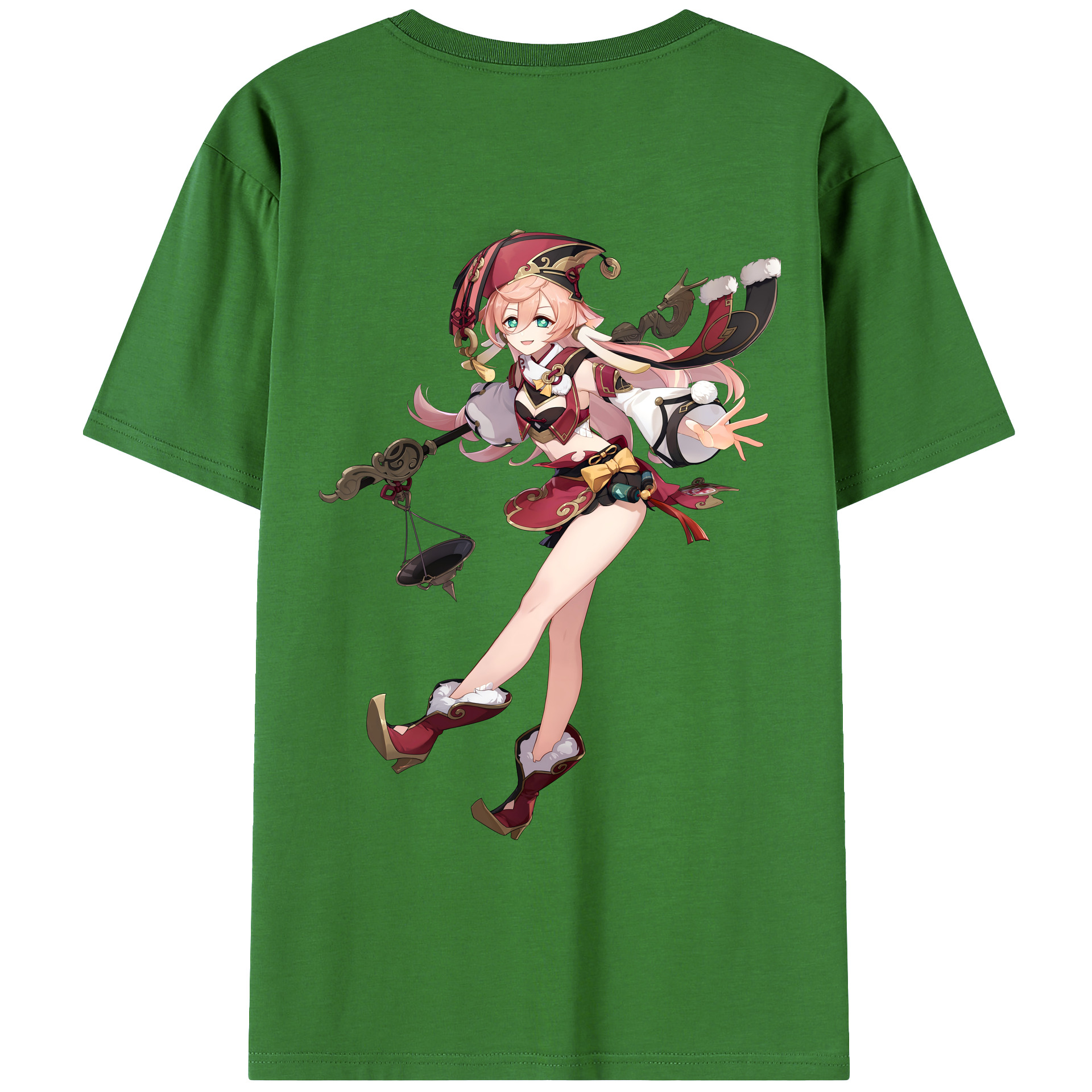げんし神 ヤンフェイ genshin Yanfei レディース半袖Tシャツ(バックプリント)